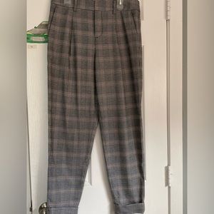 Banana republic checkered pants size 2